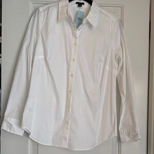 Ann Taylor White Dress Shirt for Women